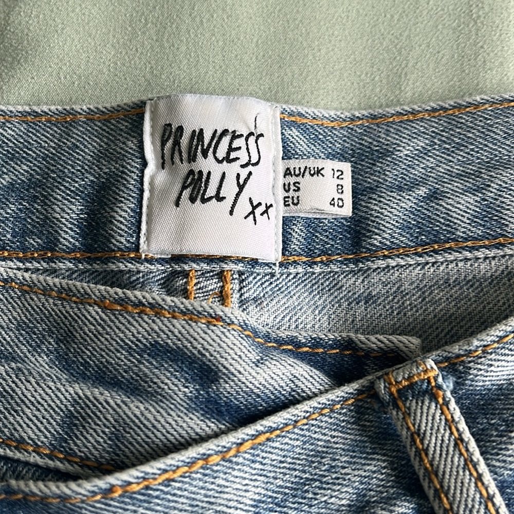 Princess Polly Cross Over Jeans - Picture 2 of 7